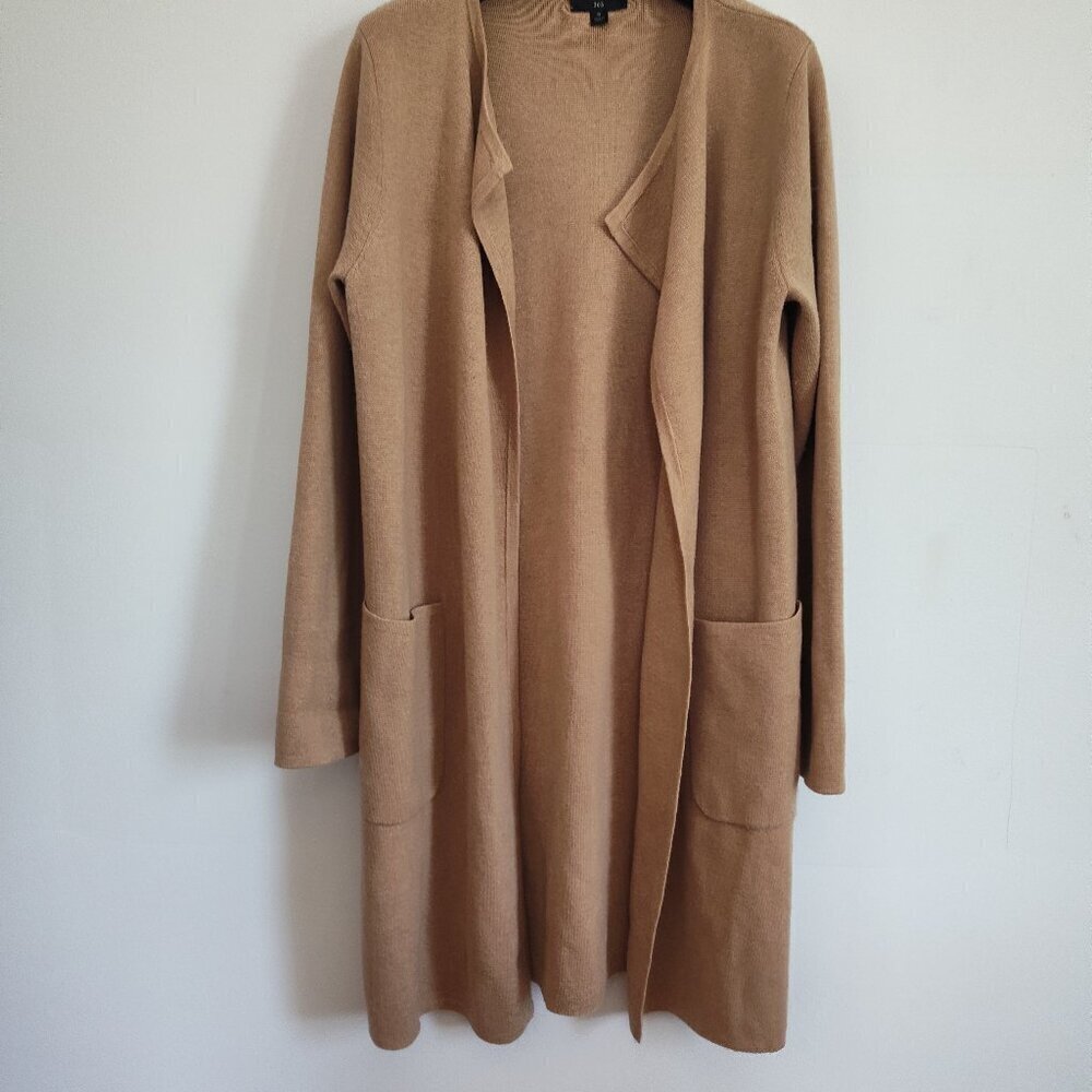 J Crew Juliette Camel Sweater-Blazer Duster